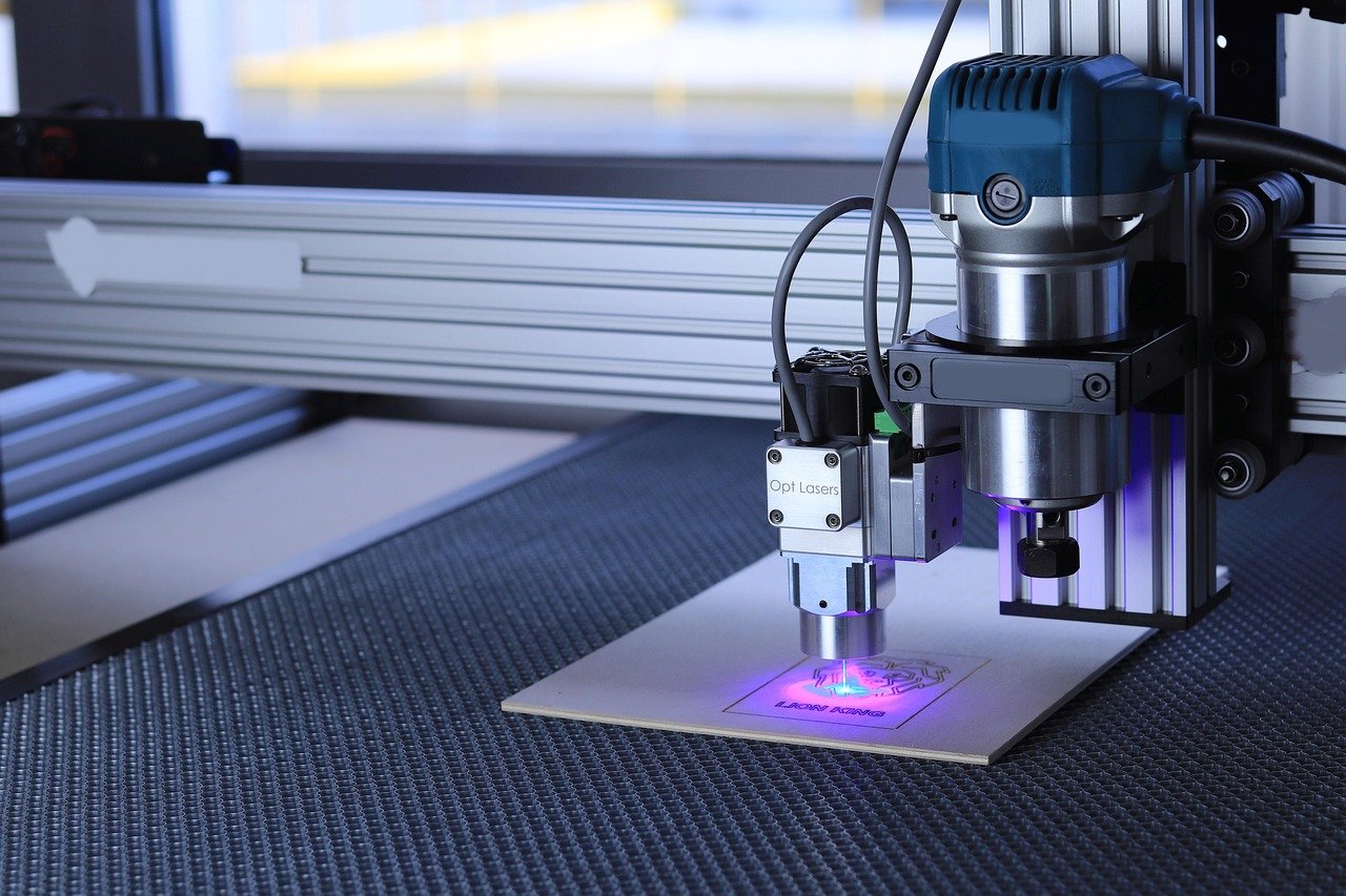 Laser equipment undergoing testing