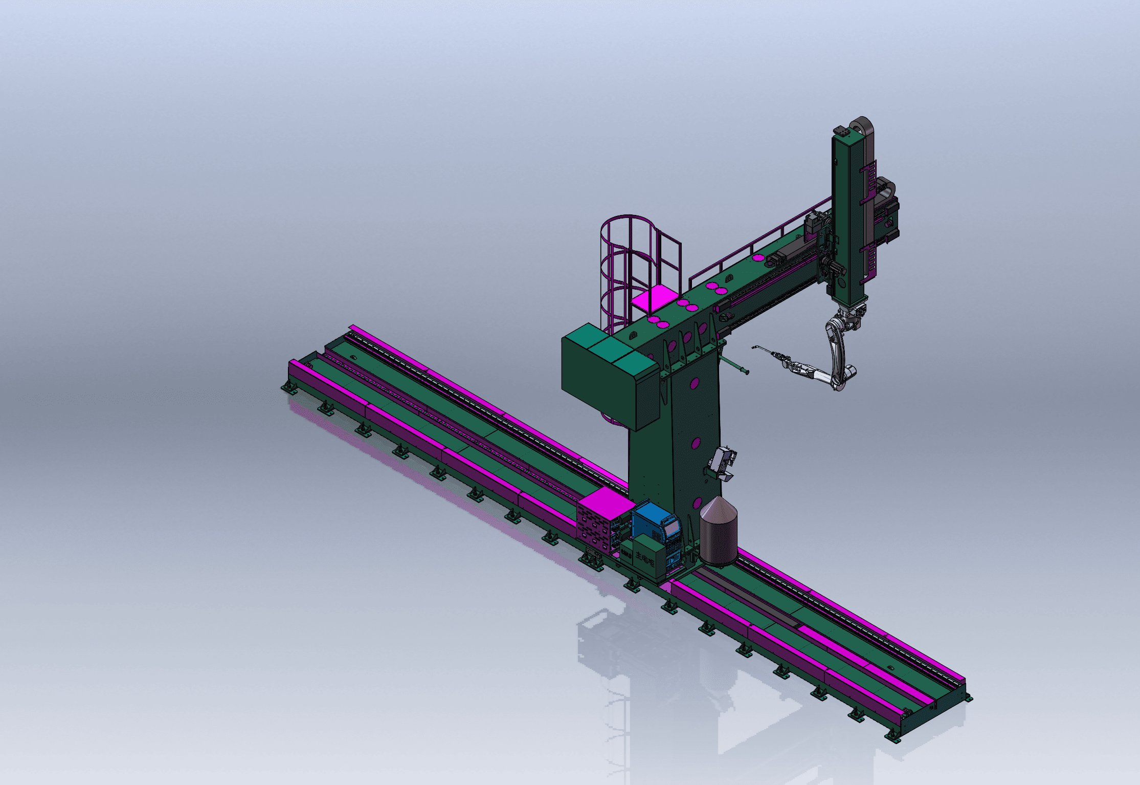 customer visiting welding equipment user site