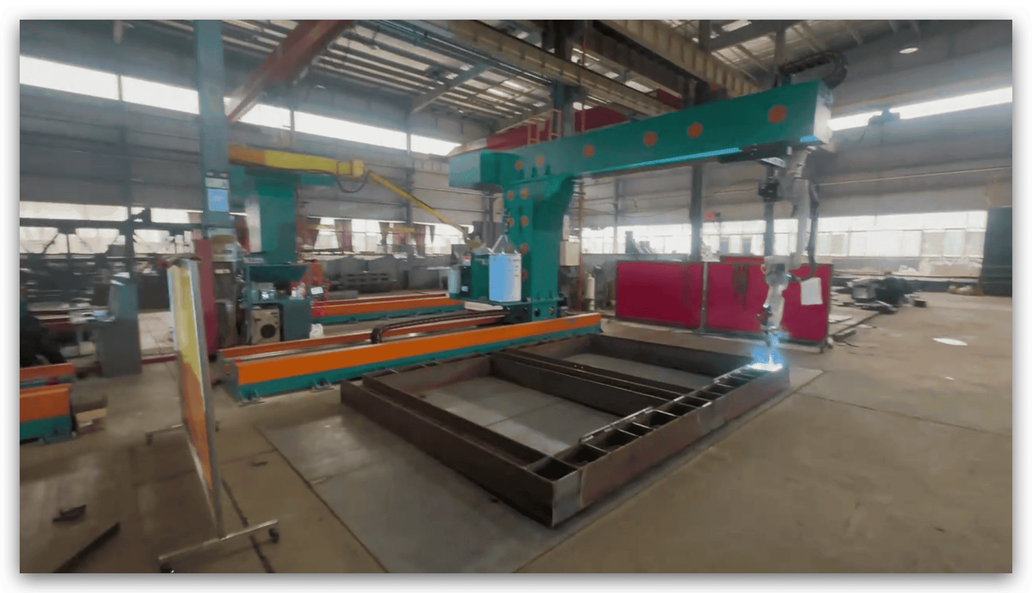 industrial welding robot welding space and fit up accuracy industrial welding robot for steel structure