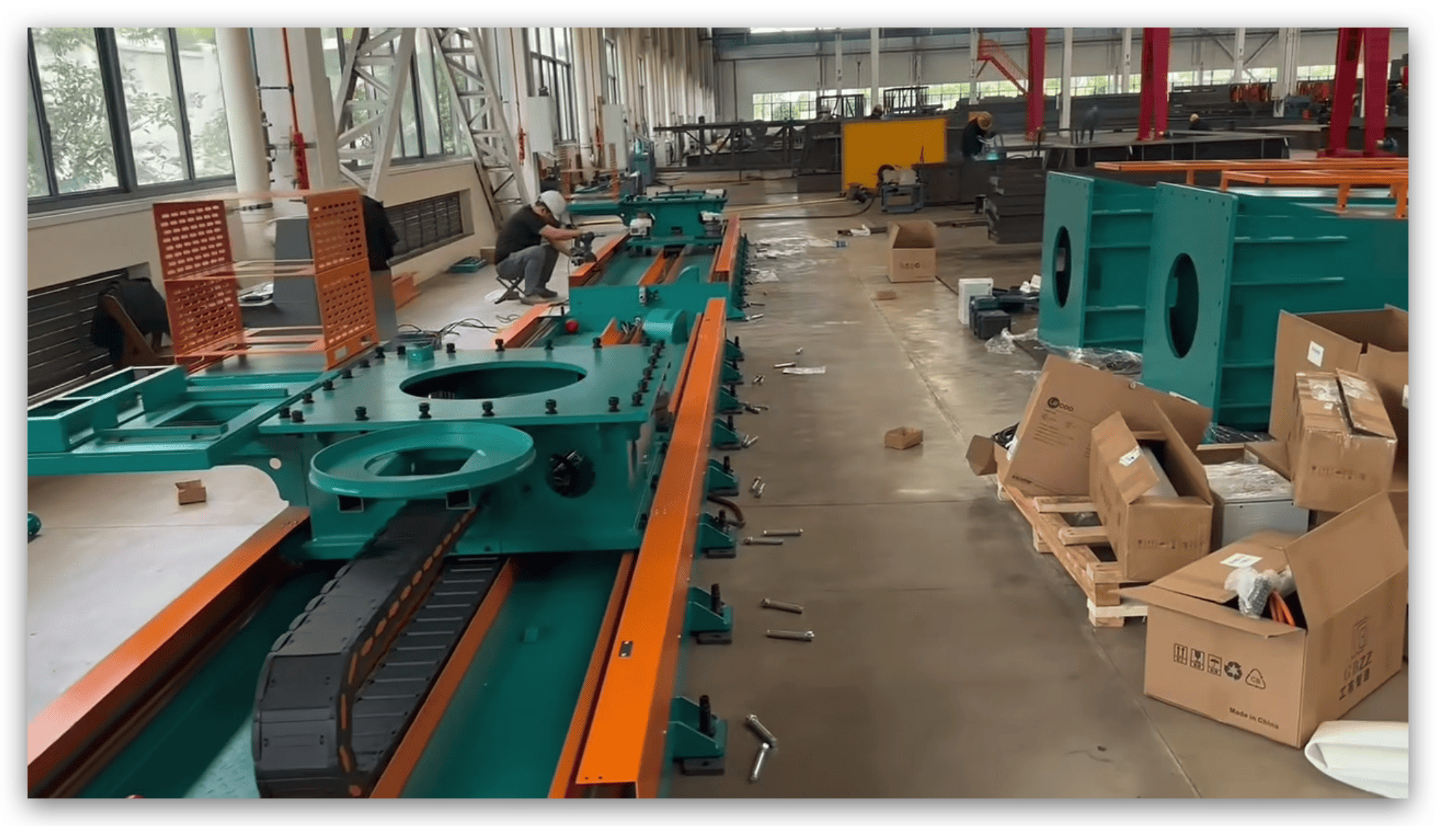 Rail 8 Axis 9 Axis Robotic Welding System Commissioning rail 8 axis 9 axis robotic welding system commissioning