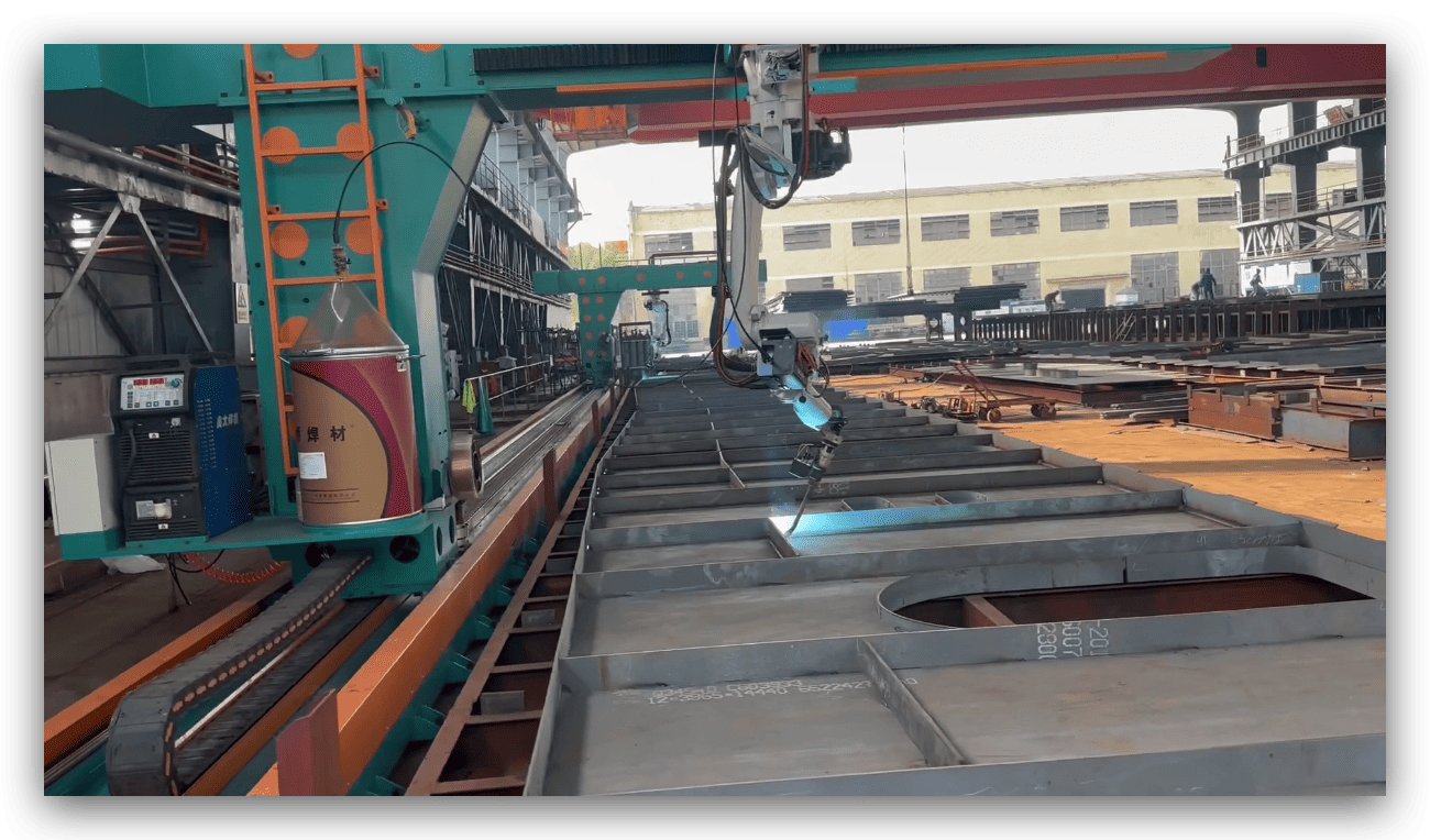 robot welding non standard shipyard weld seams