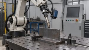 Adaptive welding acceptance test illustrated in a practical industrial workshop