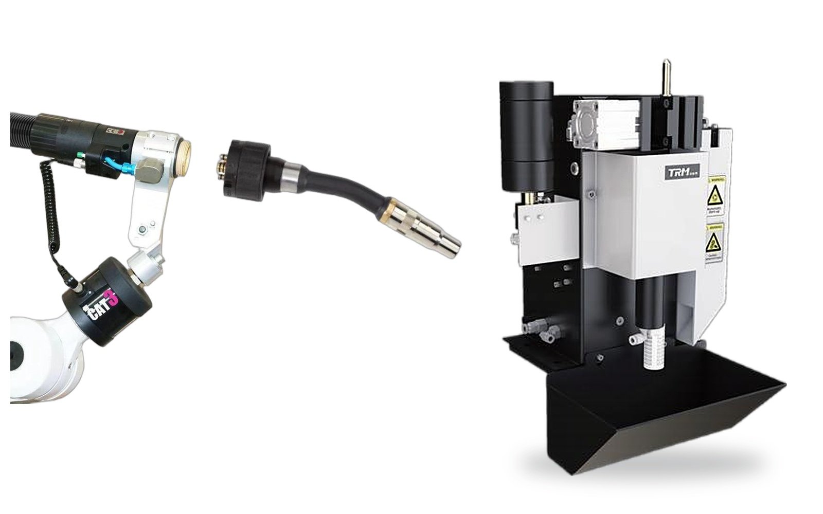 Liquid-cooled robotic welding torch and gun cleaning station