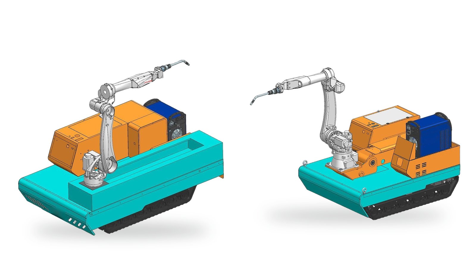 Mobile crawler welding robot – ground-rail type and lifting type